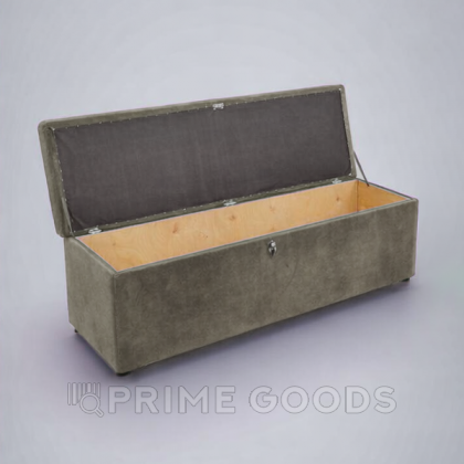 Мягкий диван-софа с полостью для хранения секс куклы светло-бежевый (замша) от sex shop primegoods фото 4