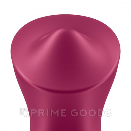 Стимулятор клитора Satisfyer Exciterrr Rolling Lay-on розово-красный  от sex shop primegoods фото 4