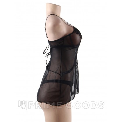 Бэби долл Elegant Black (3XL) от sex shop primegoods фото 6