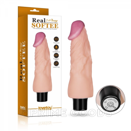 Реалистичный вибратор Real Softee Lovetoy (18*3,9) от sex shop primegoods