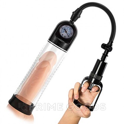 Вакуумная помпа с манометром + вагина (эрекционное кольцо в подарок) от sex shop primegoods фото 4