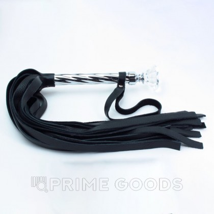 Плеть из кожи с широкими хвостами от sex shop primegoods