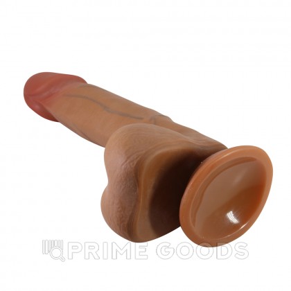Реалистичный фаллоимитатор на присоске Bahamut (21,8*4,6 см) коричневый от sex shop primegoods фото 5