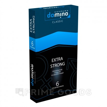 Презервативы DOMINO CLASSIC Extra Strong, особопрочные, 6 шт от sex shop primegoods фото 2