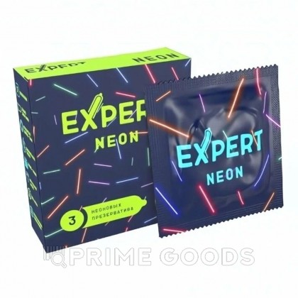 Презервативы EXPERT Neon  3 шт. (светящиеся) от sex shop primegoods