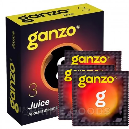 Презервативы ароматизированные Ganzo Juice Black Edition, цветные, 3 шт. от sex shop primegoods фото 3