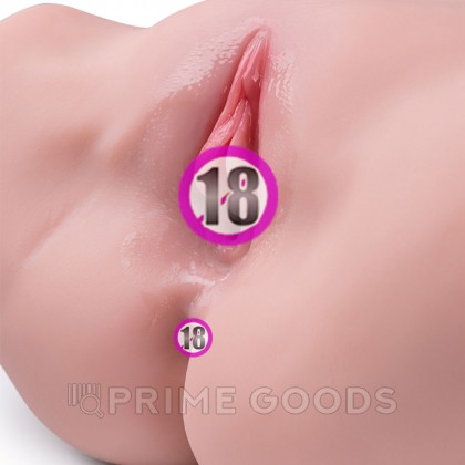 Реалистичный двойной мастурбатор Tracy с вибрацией от sex shop primegoods фото 6