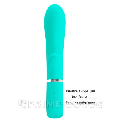 Вибратор-кролик Thomas Super Soft (20 см) бирюзовый от sex shop primegoods фото 9