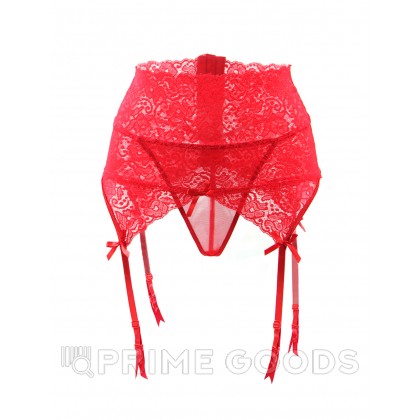 Пояс для чулок на высокой посадке Red Sexy Lace (3XL) от sex shop primegoods фото 12