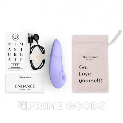 Бесконтактный клиторальный стимулятор Womanizer Enhance с вибрацией, сиреневый от sex shop primegoods фото 7