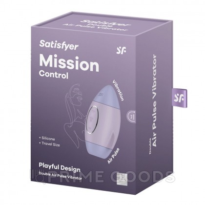 Стимулятор клитора с воздушной стимуляцией и вибрацией Satisfyer Mission Control (лиловый) от sex shop primegoods фото 3