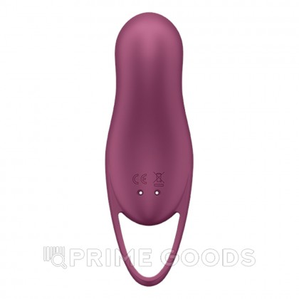 Клиторальный стимулятор с вибрацией Pocket Pro 1 от Satisfyer бордовый от sex shop primegoods фото 4