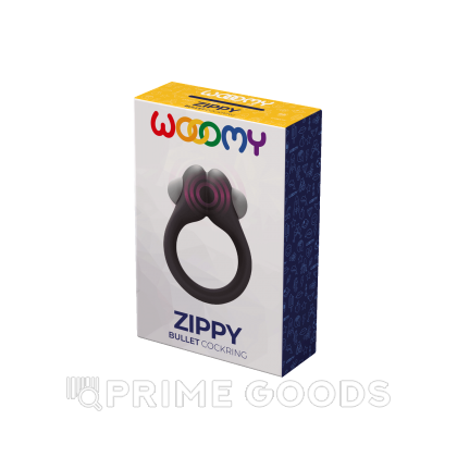 Эрекционное кольцо с вибрацией Zippy от WOOOMY (6 *3 см.) от sex shop primegoods фото 4