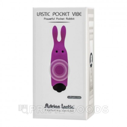 Карманный вибратор-кролик Rabbit Adrien Lastic фиолетовый от sex shop primegoods фото 7