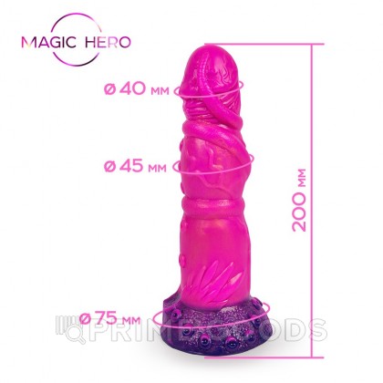Фаллоимитатор Magic Hero (17,5×4,8 см) розовый от sex shop primegoods фото 3