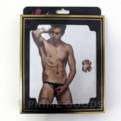 Стринги T-Back белые  мужские (размер XS-M) от sex shop primegoods фото 2