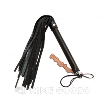 Плеть из натуральной кожи с черной ручкой - primegoods.kz фото 3 Плеть из натуральной кожи с черной ручкой от sex shop primegoods фото 3
