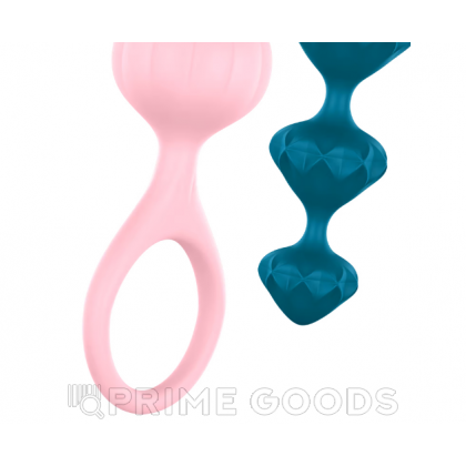 Набор анальных стимуляторов Love Beads от Satisfyer разноцветные (2 шт.) от sex shop primegoods фото 5