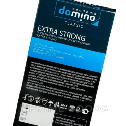 Презервативы DOMINO CLASSIC Extra Strong, особопрочные, 6 шт от sex shop primegoods фото 3