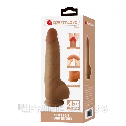Реалистичный фаллоимитатор на присоске Najm (23,2*5,5 см) от sex shop primegoods фото 10