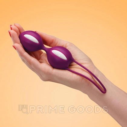Вагинальные шарики Fun factory SMARTBALLS DUO, пурпурно-белые от sex shop primegoods фото 3