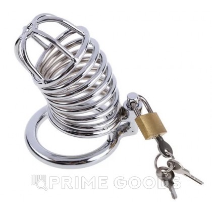 Мужской пояс верности металлический (8,2*3,8 см) от sex shop primegoods фото 2