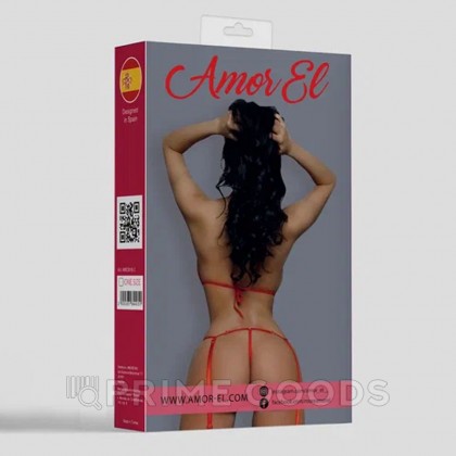 Комплект эротического белья Granada красный  (L/XL) от sex shop primegoods фото 3