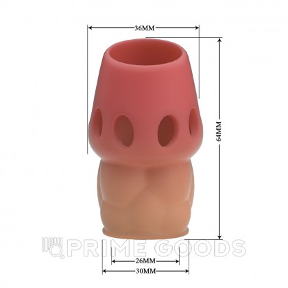 Насадка на пенис «Oscar» телесная от sex shop primegoods фото 7