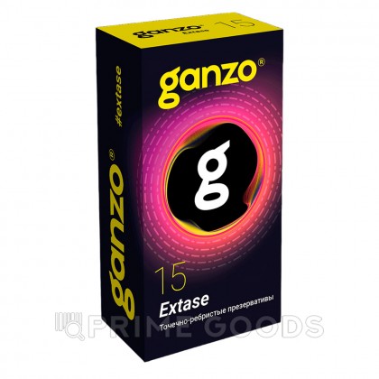 Презервативы GANZO Extase, точечно-ребристые, 15 шт от sex shop primegoods
