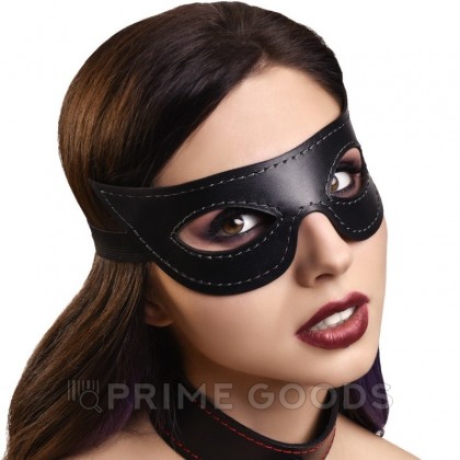 Открытая маска из натуральной кожи, острая от sex shop primegoods фото 2