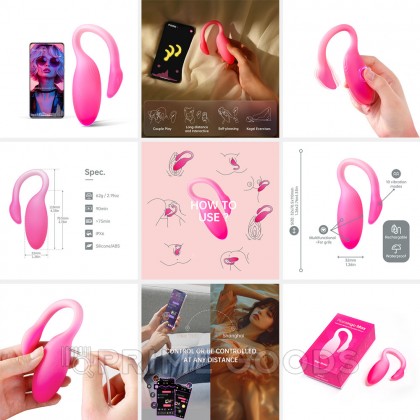 Вибромассажёр с интеллектуальным управлением Magic Flamingo Max от Magic motion розовый от sex shop primegoods фото 3