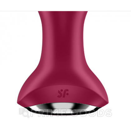 Анальный вибратор с имитацией римминга Satisfyer Rotator Plug 2+ бордовый от sex shop primegoods фото 7