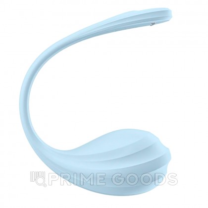 Виброяйцо Satisfyer Smooth Petal голубой (Connect App) от sex shop primegoods