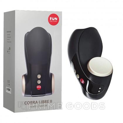 Мастурбатор мужской Fun factory COBRA LIBRE II, черно-серый от sex shop primegoods