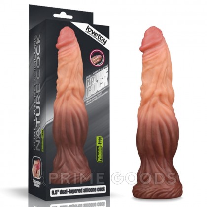 Фаллоимитатор Platinum с двойным покрытием Lovetoy (24,5*7) телесный от sex shop primegoods