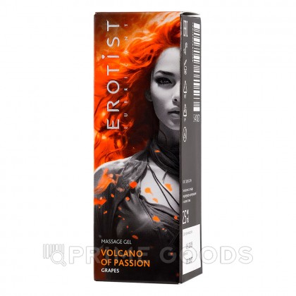 Гель Erotist с эффектом вибрации VOLCANO OF PASSION со вкусом винограда 25 мл от sex shop primegoods фото 6