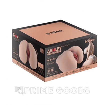 Реалистичный двойной мастурбатор Ashley (вагина+анус) от sex shop primegoods фото 3