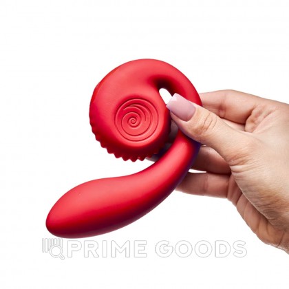 Двойной стимулятор точки G SVibe Snail GIZI Lite dragonfruit, розовый от sex shop primegoods фото 3