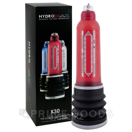 Гидропомпа Bathmate HYDROMAX X30 BRILLIANT красная от sex shop primegoods фото 2