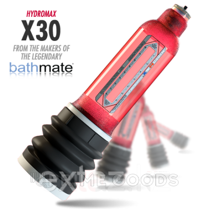 Гидропомпа Bathmate HYDROMAX X30 BRILLIANT красная от sex shop primegoods фото 3