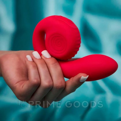 Двойной стимулятор точки G SVibe Snail GIZI Lite dragonfruit, розовый от sex shop primegoods фото 12