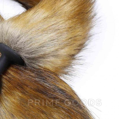 Силиконовый анальный плаг  хвостиком Fox tail от sex shop primegoods фото 4