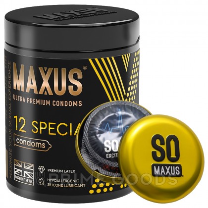 Презервативы точечно-ребристые MAXUS Special X-Edition 12 шт. от sex shop primegoods фото 2