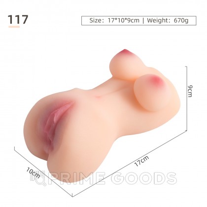 Мастурбатор компактный в виде женского тела и вагины Mary (светлый) от sex shop primegoods фото 6