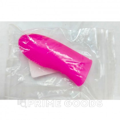 Насадка на палец для стимуляции розовая от sex shop primegoods фото 2