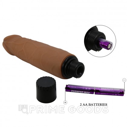 Реалистичный вибратор Waldorf Sliding skin (21,5*4 см) от sex shop primegoods фото 10
