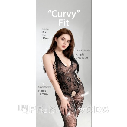 Бодисетка Drywell с кружевным узором «роза» (S-M) от sex shop primegoods фото 4