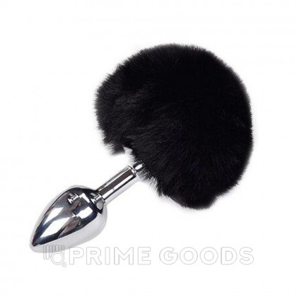 Анальный плаг Fluffy черный от Alive (L: 9*4,1 см.) от sex shop primegoods