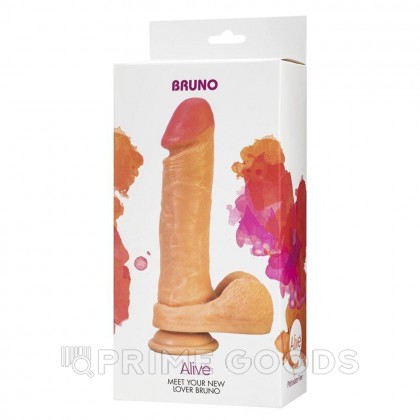 Реалистичный фаллоимитатор Bruno от Alive (22*4,3 см) от sex shop primegoods фото 2