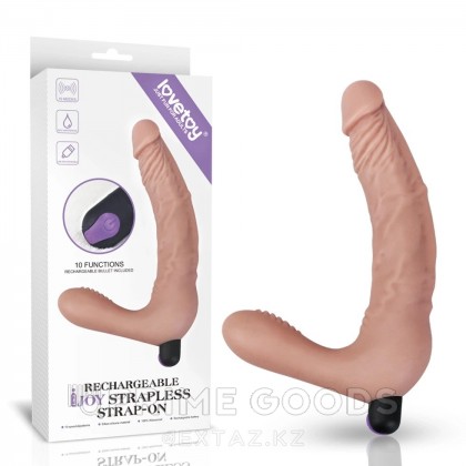 Безремневой страпон с вибрацией IJOY от Lovetoy (21 см) от sex shop primegoods фото 6